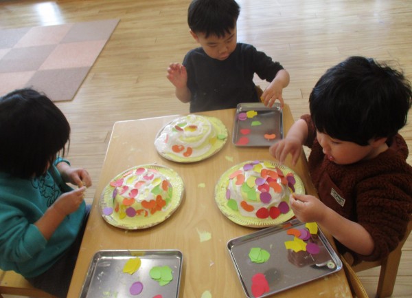 【おりーぶ組】ケーキでお祝い♡